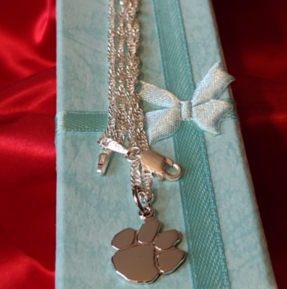 🐾.925 Paws to Your Heart Love Man's Best Friend Sterling Silver🐾 - Picture 3 of 9